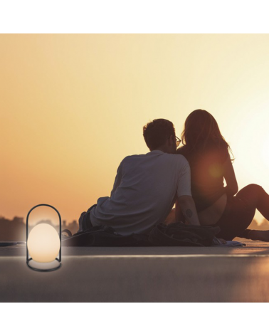 Portable 31cm metal and acrylic RGB 12W LED table lamp