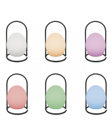 Portable 31cm metal and acrylic RGB 12W LED table lamp