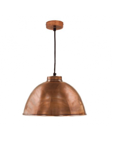 Lámpara de techo de 35,5cm de metal acabado cobre 60W E27