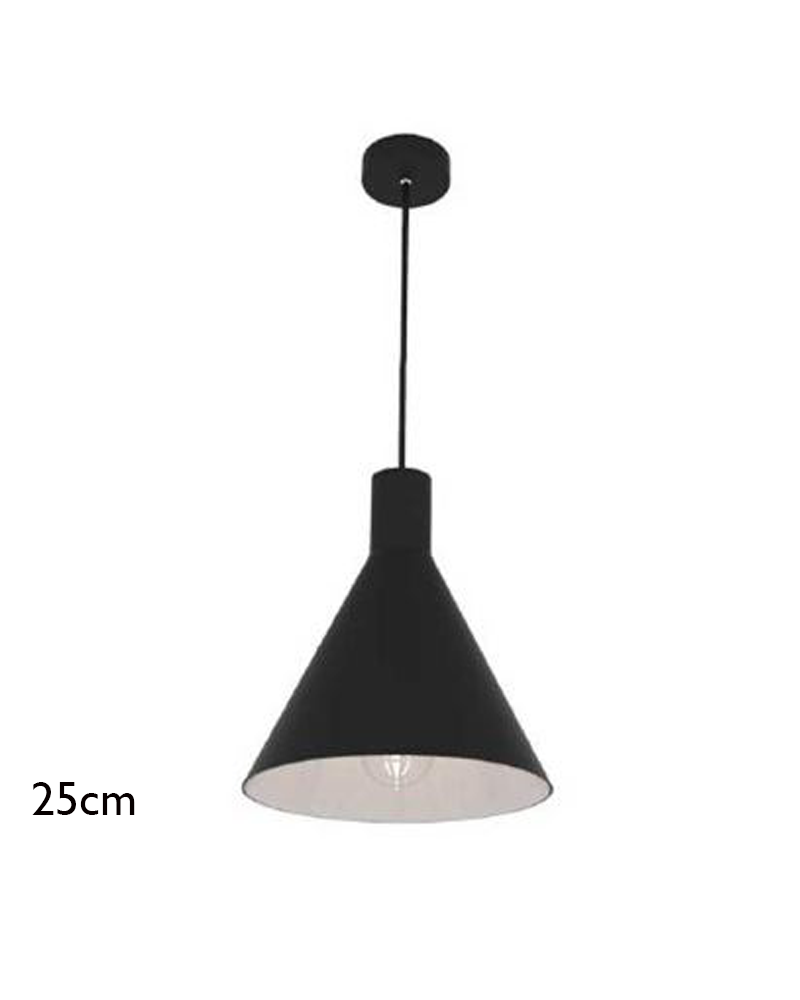 Lámpara de techo de 25cm de aluminio 60W E27