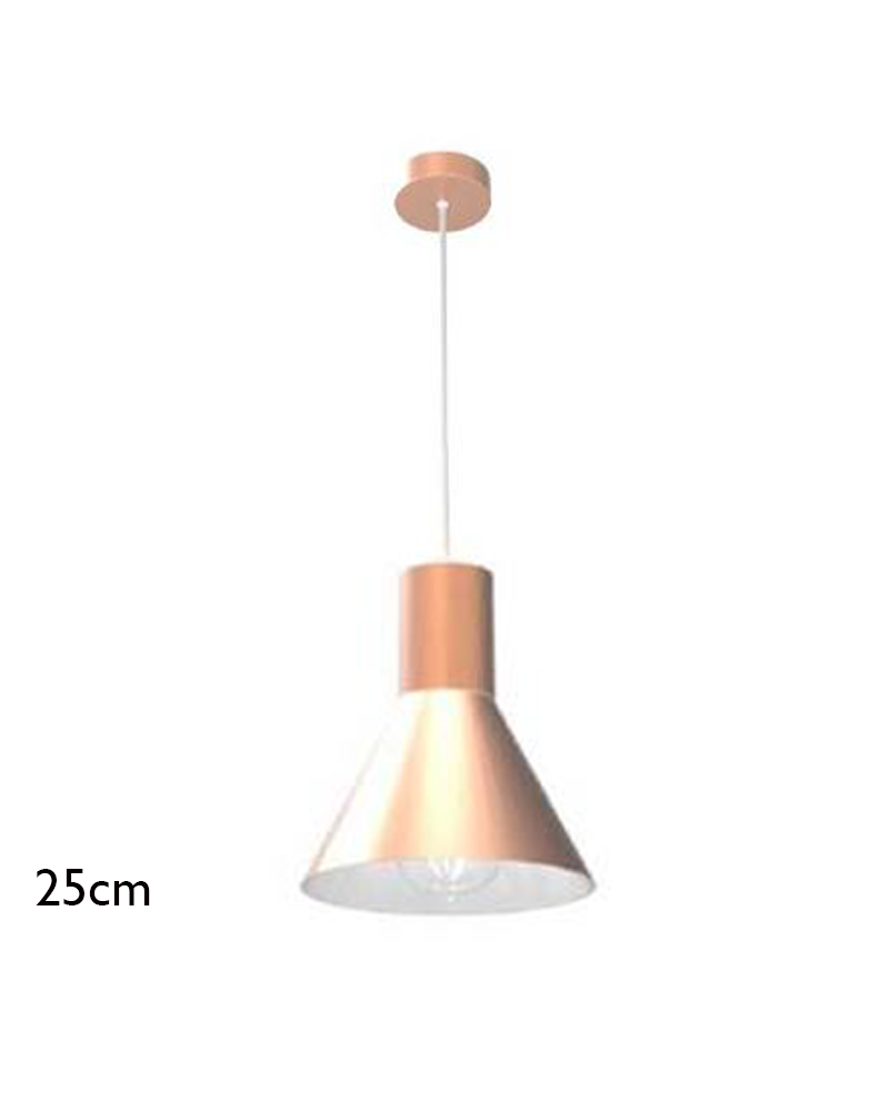 Ceiling lamp 25cm aluminum 60W E27