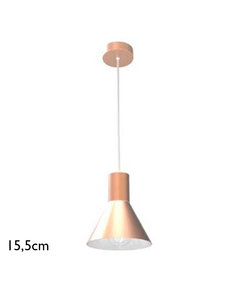 Ceiling lamp 15.5cm aluminum 60W E27