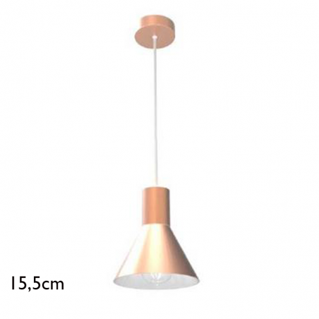 Lámpara de techo de 15,5cm de aluminio 60W E27