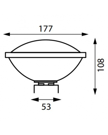 Submersible bulb PAR56 white LED IP68 21W 12V