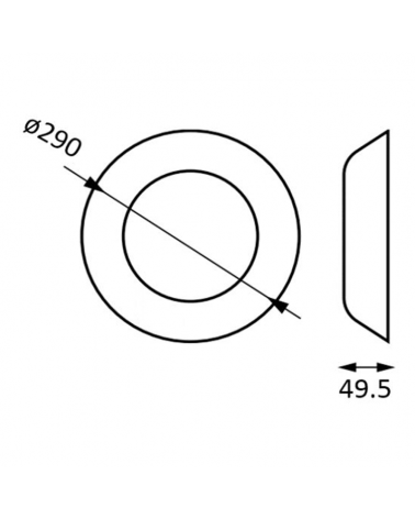 IP68 LED surface luminaire 18W 12V RGB