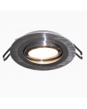 Aro spot downlight redondo aluminio empotrable 9,2cm GU10 níquel