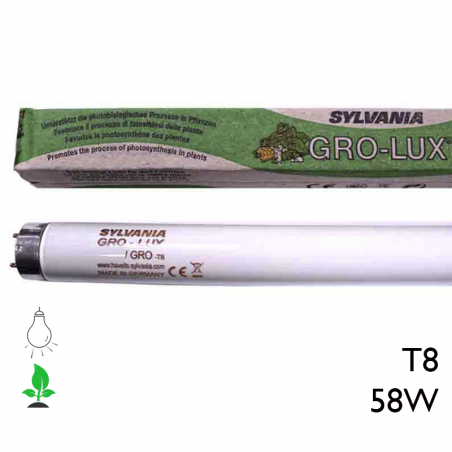 58W T8 Grolux fluorescent tube for plant growth Sylvania