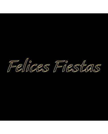 Cartel para calles FELICES FIESTAS de 3,10 metros LEDs 56W