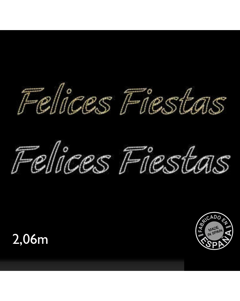 Street sign HAPPY HOLIDAYS of 2.06 meters LEDs 40W