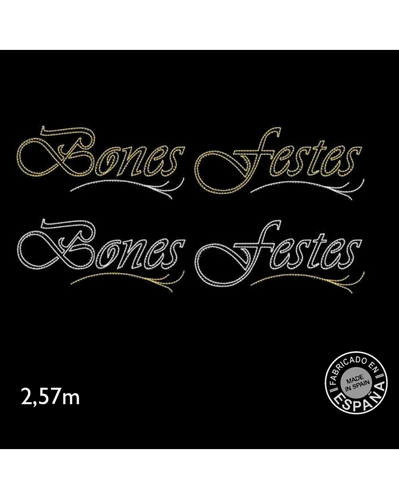 Cartel para exterior BONES FESTES de 2,57 metros LEDs 62W