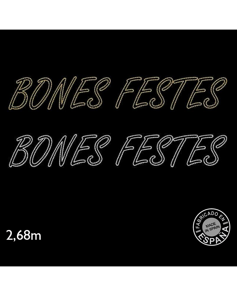 Cartel para exterior BONES FESTES de 2,68 metros LEDs 66W