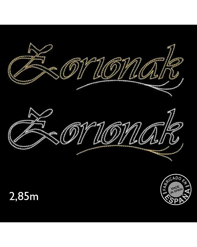 Streer sign ZORIONAK 2.85 meters LEDs 67W