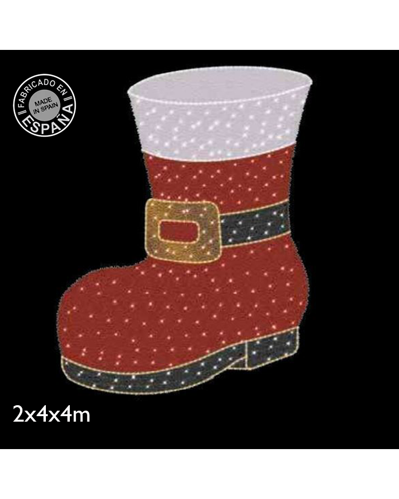 Santa Claus selfie boot 2x4x4 meters LED and colored tapestry IP65 low voltage 24V