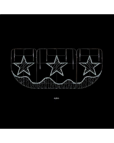 Christmas figure central star warm and cold light 2 meters suitable for outdoor use