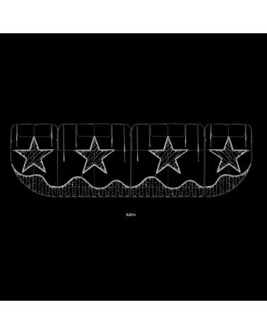 Christmas figure central star warm and cold light 2 meters suitable for outdoor use