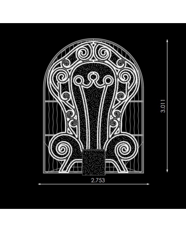 Figura navideña forma trono real selfie 2,75x3 metros LED flash y tapiz de colores IP65 baja tensión 24V