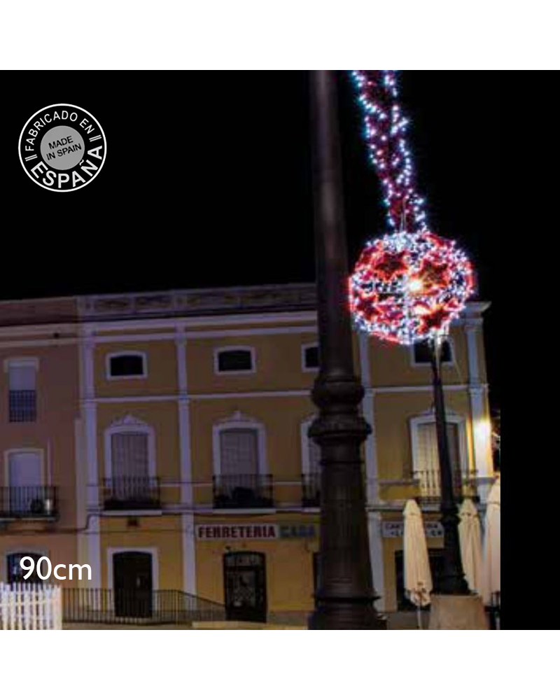 3D LED flashing star ball and tapestry 90cm suitable for outdoor use 230V 73W