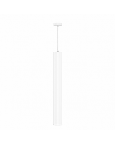 Ceiling lamp white color stylized cylinder GU10 of 45cm height