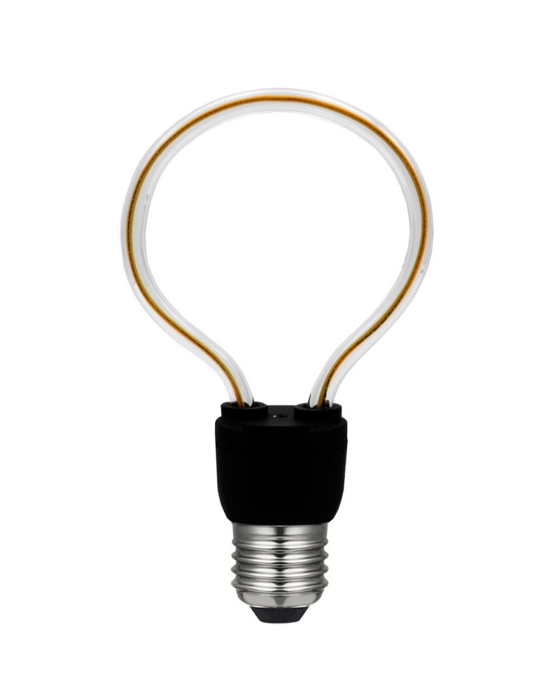 LED Globe silhouette bulb 85 mm. Dimmable E27 8W 2200K 480Lm.