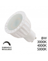 Spot Dicroica LED 8W GU10 120º 850Lm regulable