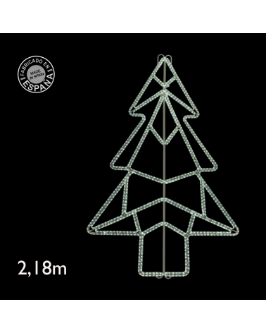 Christmas tree silhouette figure for streetlights in the shape of a Christmas tree silhouette