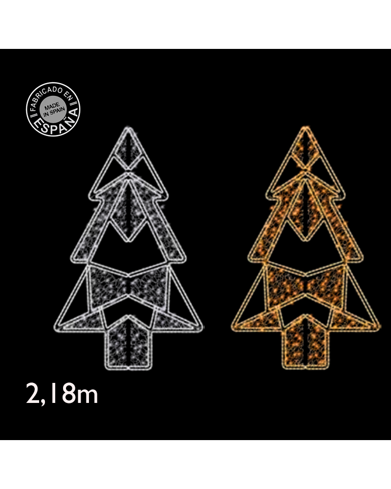 Christmas tree figure for lampposts shaped as a stuffed