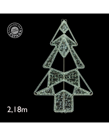 Christmas tree figure for lampposts shaped as a stuffed