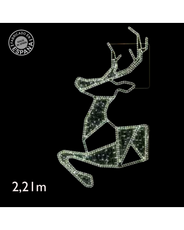 Luminous Christmas figure for lampposts front shape stuffed reindeer