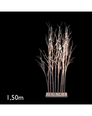Birch forest of 1.50 meters with 120 warm LEDs 24V