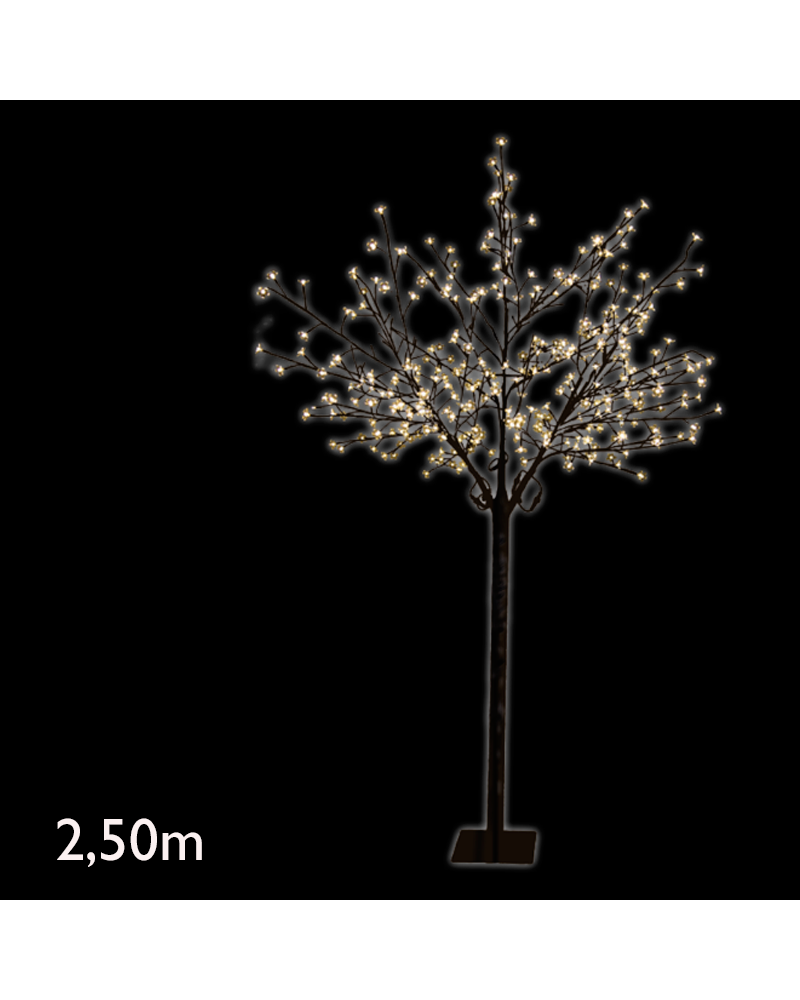 LED Winter Tree with 600 LEDs of warm/day light IP44 low voltage 24V 2.50 meter