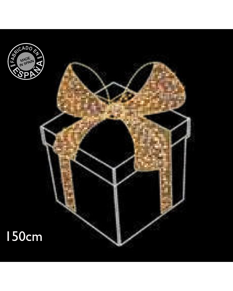 Christmas figure gift box 1.50x1.88 meters LED cool and warm light 97W suitable for outdoor use