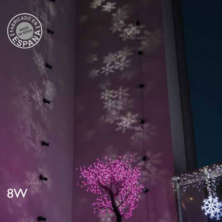 Outdoor 8W LED Christmas light projector with snowflake photolite low voltage 12V