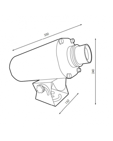 Proyector luces Navidad LED 60W para exteriores con fotolito copos de nieve