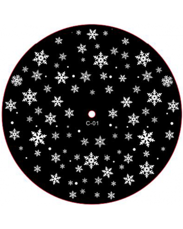 Proyector luces Navidad LED 100W para exteriores con fotolito copos de nieve