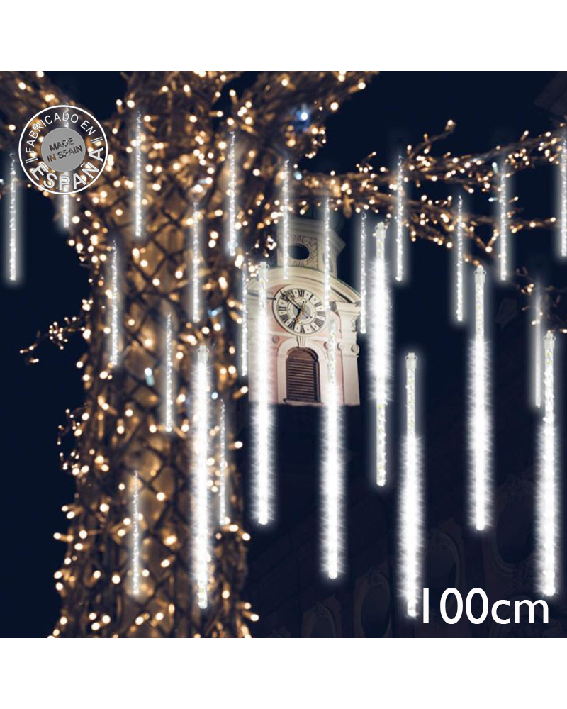 Meteor lights 192 LEDs 100cm 3W cool white suitable for outdoor use IP44