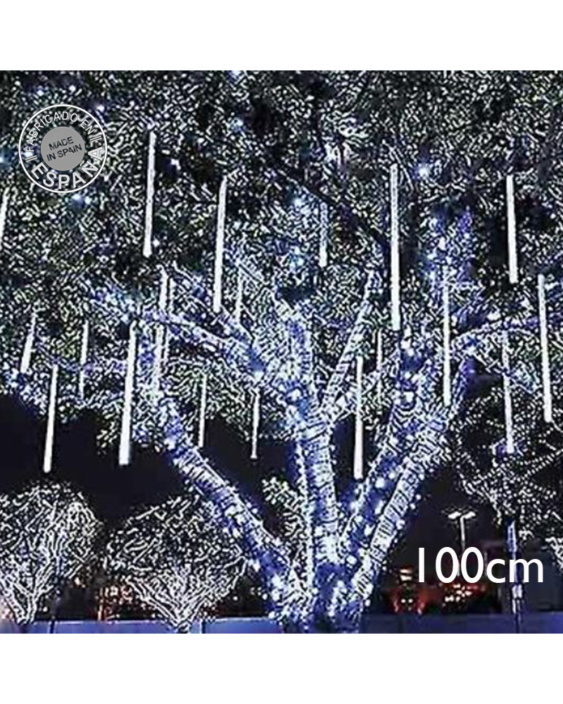 LED meteor lights E14 100cm 4W cool white suitable for outdoor use IP44