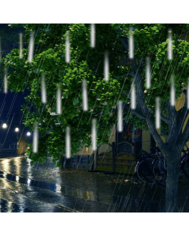 LED meteor lights E14 20cm 1W cool white suitable for outdoor use IP44