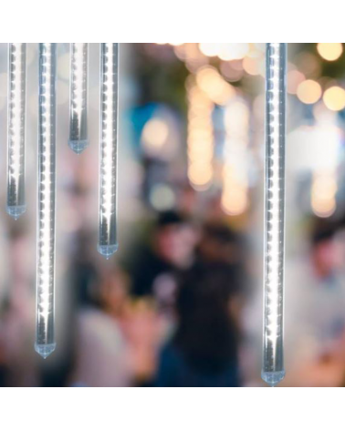 LED meteor lights E14 20cm 1W cool white suitable for outdoor use IP44