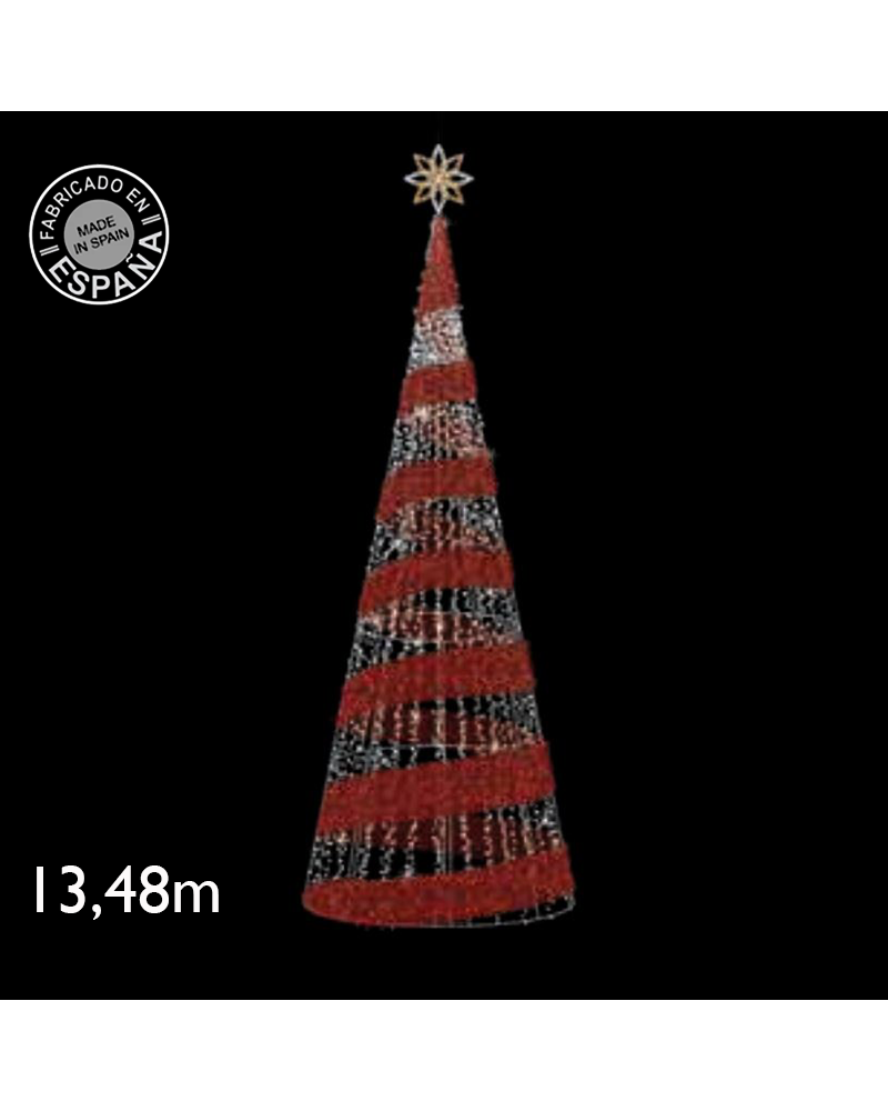 LED cone cool light and red tapestry of 13.48 meters IP65 230V 813W