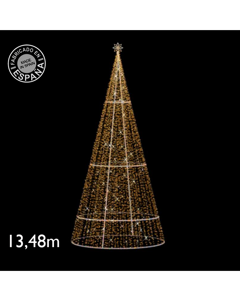 LED cone cool light or warm light flashing effect of 13.48 meters IP65 230V 1242W