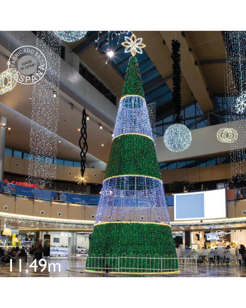 LED cone light RGB pixel map 11.49 meters IP65 12/230V 2075W