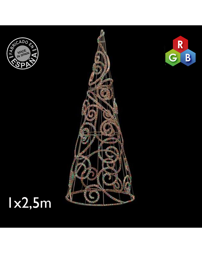 Cono LED luz RGB de 2,5 metros IP65 230V 317W