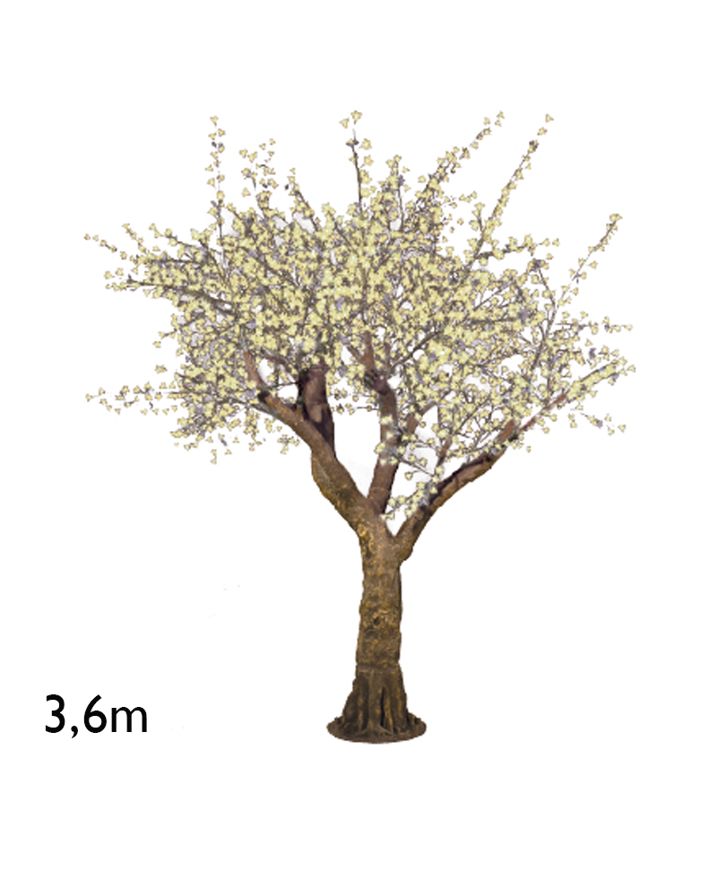 Cherry Blossom giant tree warm light of 3.6 meters with 4,100 LED lights IP44 24V