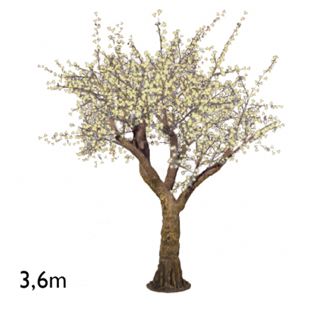 Cherry Blossom giant tree warm light of 3.6 meters with 4,100 LED lights IP44 24V