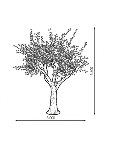 Árbol gigante Cherry Blossom luz cálida de 3,6 metros con 4.100 luces LED IP44 24V