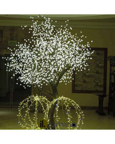 Árbol gigante Cherry Blossom luz cálida de 3,6 metros con 4.100 luces LED IP44 24V