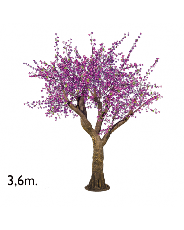 Árbol gigante Cherry Blossom rosa de 3,6 metros con 4.100 luces LED IP44 24V