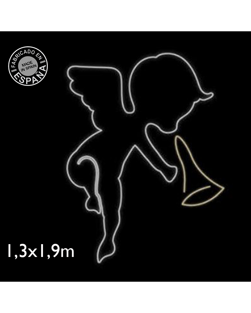 Christmas figure angel with trumpet 133x190cm suitable for outdoor use 99W