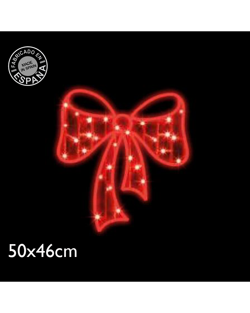 Christmas figure in the shape of a bow 50x46cms suitable for outdoors 9W