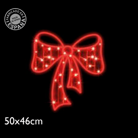 Christmas figure in the shape of a bow 50x46cms suitable for outdoors 9W